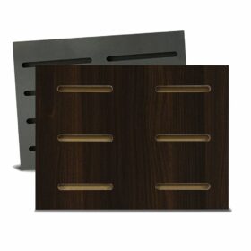 Tấm gỗ xẻ rãnh Dash Panel - Walnut đậm (1)