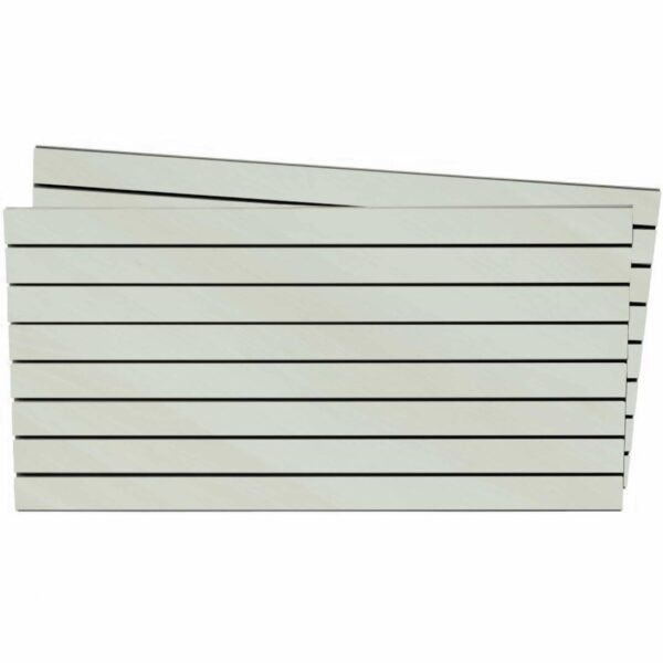 Tấm gỗ xẻ rãnh Slatwall - Trắng Ngà (1)