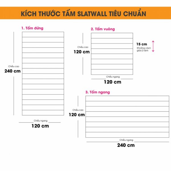 Tấm gỗ xẻ rãnh Slatwall - Trắng Ngà (8)