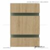 Tấm gỗ xẻ rãnh Slatwall - Vân Sồi (4)