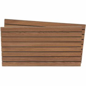 Tấm gỗ xẻ rãnh Slatwall - Walnut nhạt (1)