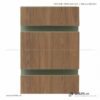 Tấm gỗ xẻ rãnh Slatwall - Walnut nhạt (3)