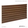 Tấm gỗ xẻ rãnh Slatwall - Walnut nhạt (5)