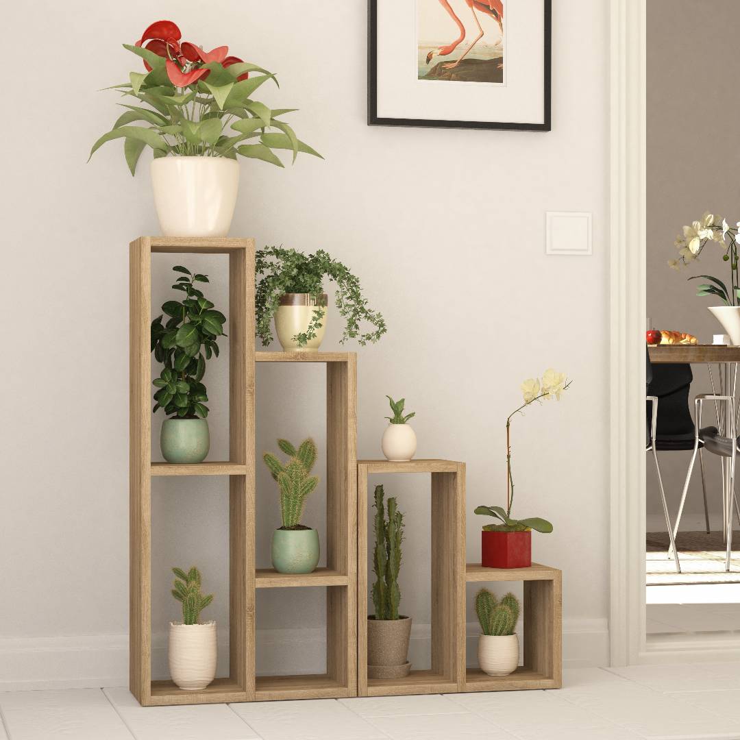 Kệ gỗ trang trí cây cảnh Ponce (12)