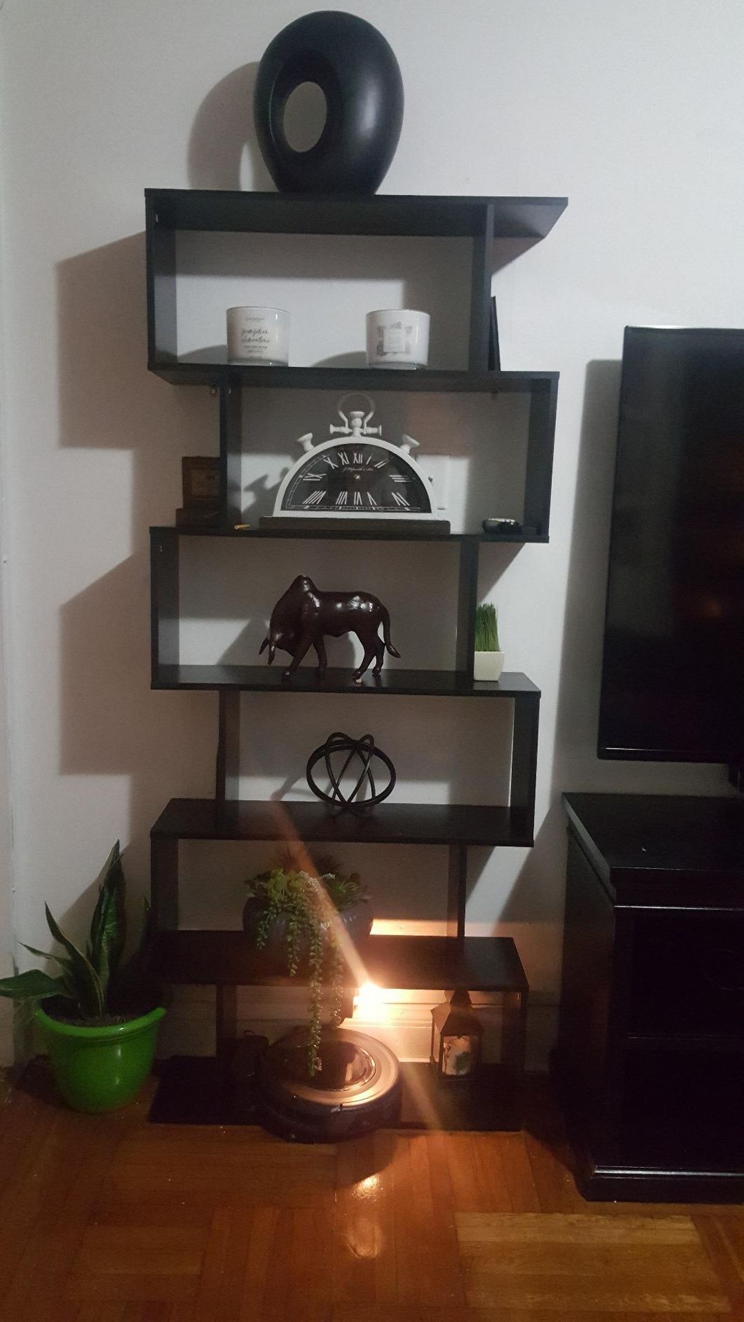 Ke sach ke trang tri go hien dai Barume 1 Kệ sách, kệ trang trí gỗ hiện đại Barume (1)