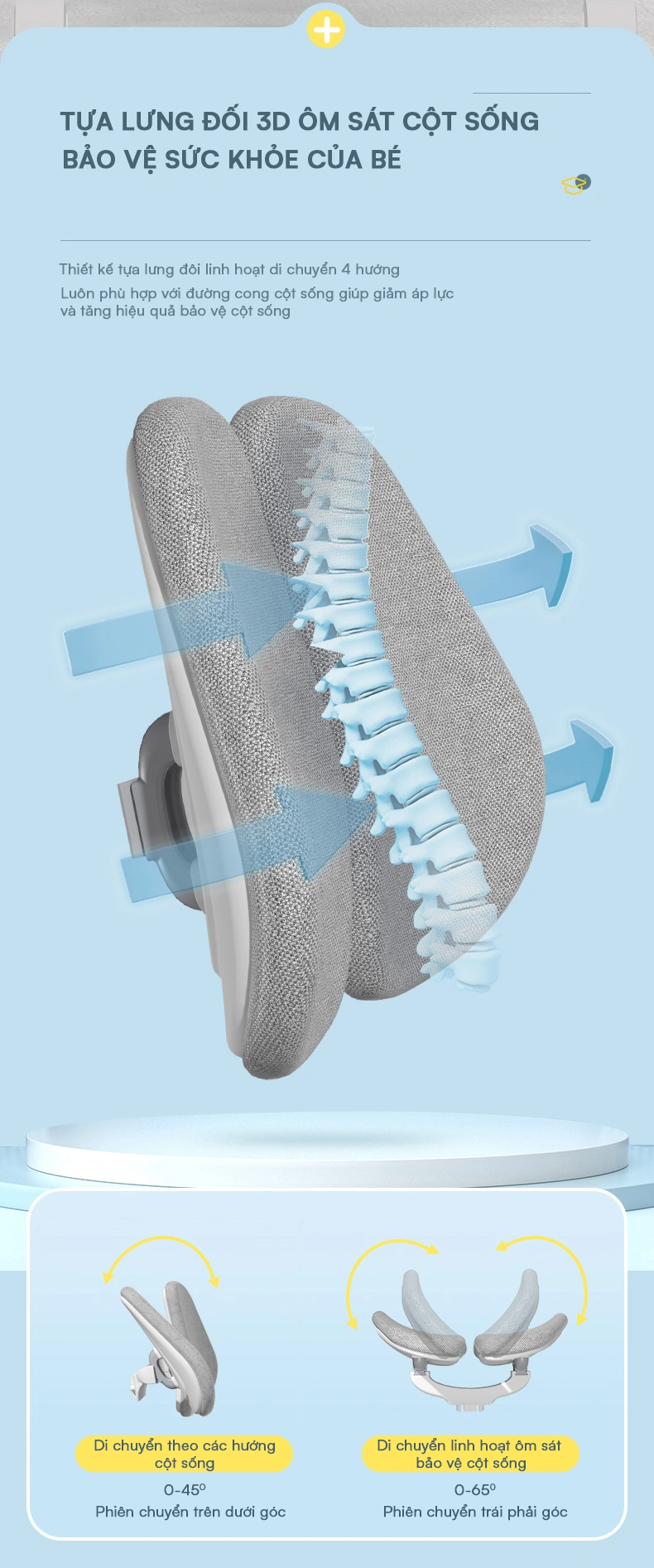 Ghế chống gù lưng cho bé BSUC 818 (14)