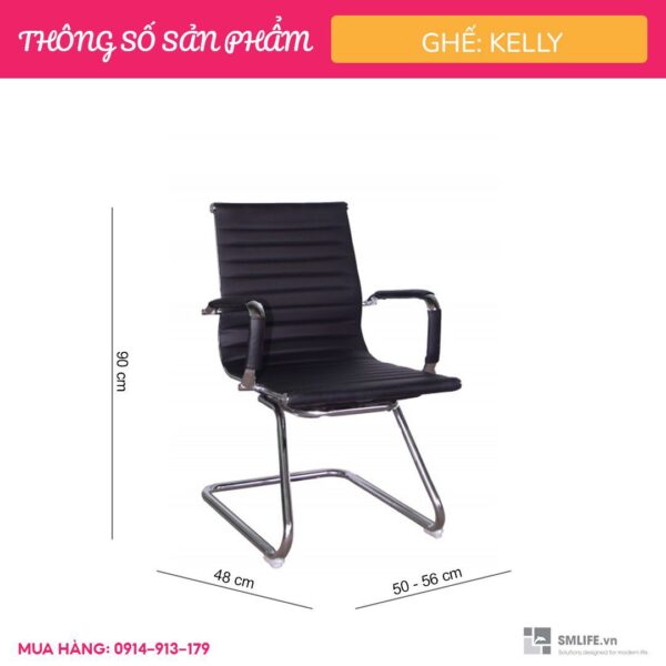 Ghế chân quỳ lưng trung bọc da PU Kelly (3)_compressed