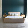 Giường ngủ gỗ tự nhiên bọc da Dilys - Tự nhiên (2)
