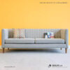 Sofa băng Crystal - Xám