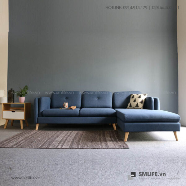 Sofa góc L Euphemia - Xanh Đậm