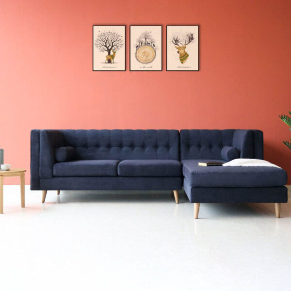 Sofa góc L Jolibe - Xanh Đậm