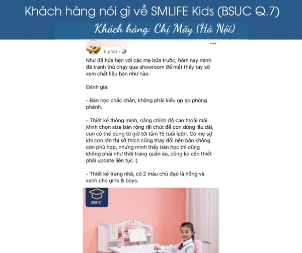 Ban hoc thong minh SMLIFE Kids Nhan xet tu khach hang 104 | SMLIFE