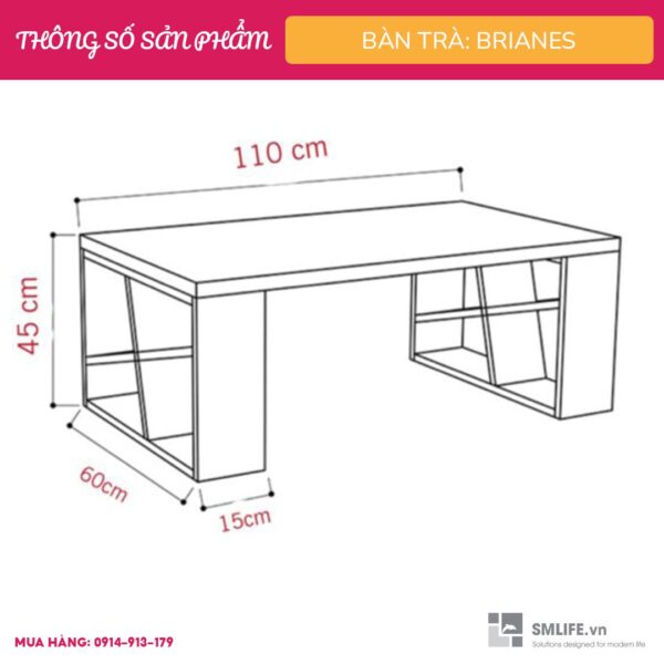 Bàn trà Brianes