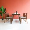 Bộ bàn ăn 6 ghế gỗ tự nhiên Florence Jackson 6 - Nâu | SMLIFE.vn