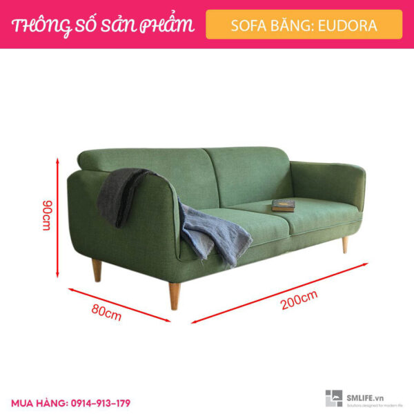 Sofa băng Eudora – Xanh Lá