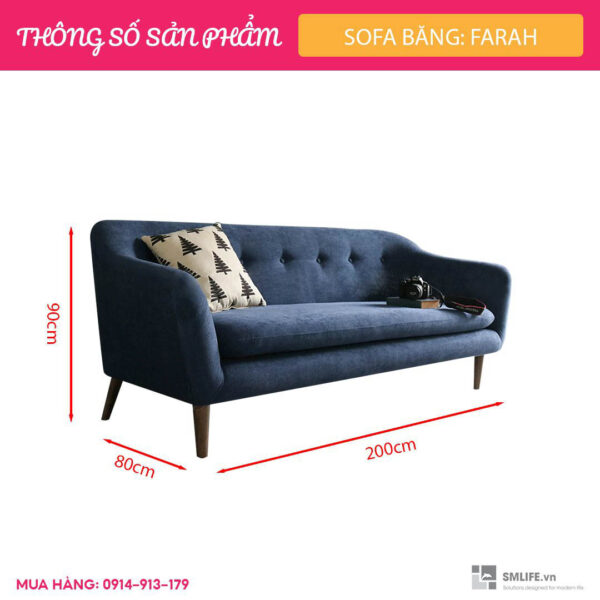 Sofa băng Farah – Xanh