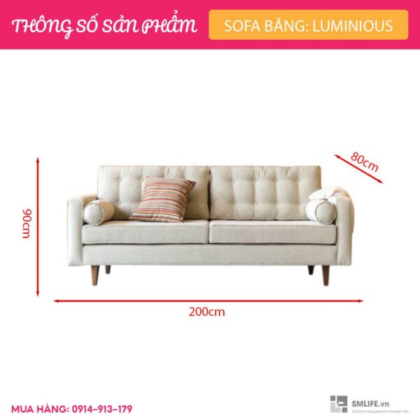 Sofa băng Luminious – C