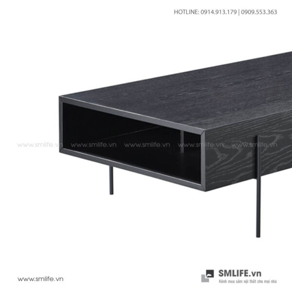 Bàn sofa gỗ sồi hình hộp chữ nhật sang trọng Clary 1C | SMLIFE.vn
