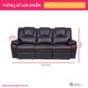 Ghế sofa 3 chỗ ngã lưng thư giãn bằng điện sang trọng Jonathan E Jonathan E3 | SMLIFE.vn