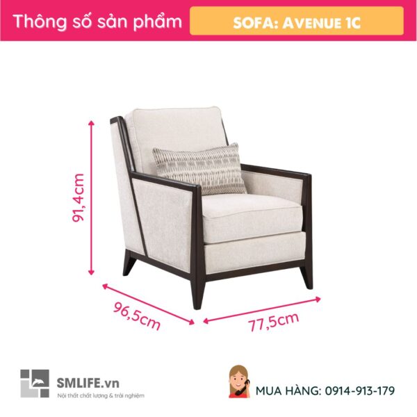 Ghế sofa Avenue 1C (2)