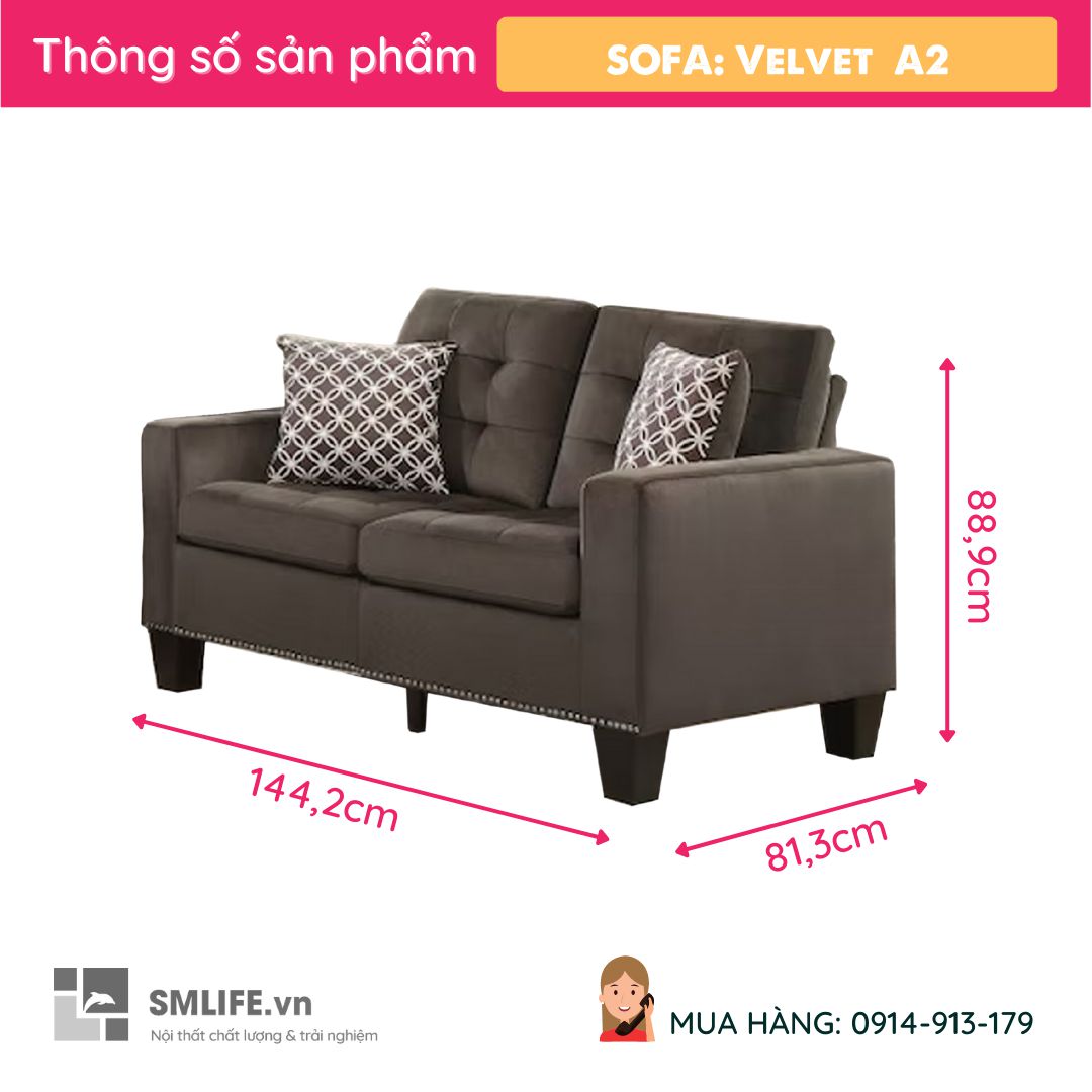 Ghe sofa Velvet A2 2
