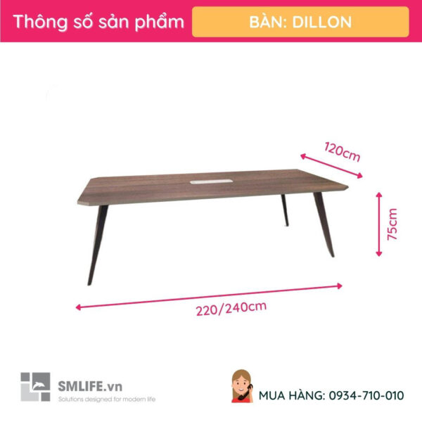 Bàn họp chân sắt hiện đại Dillon | SMLIFE.vn