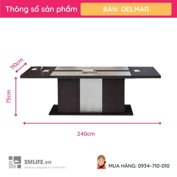 Bàn họp hiện đại Delmar | SMLIFE.vn