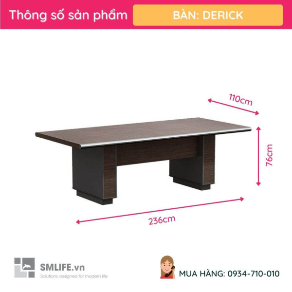 Bàn họp hiện đại Derick | SMLIFE.vn