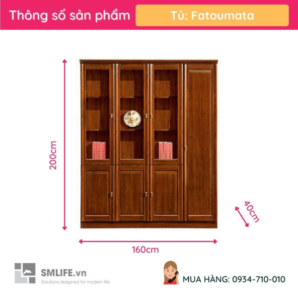 Tủ phòng giám đốc cao cấp Fatoumata | SMLIFE.vn