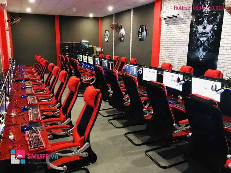 Ghế gaming chân quỳ được sử dụng phổ biến ở các phòng net | SMLIFE.vn