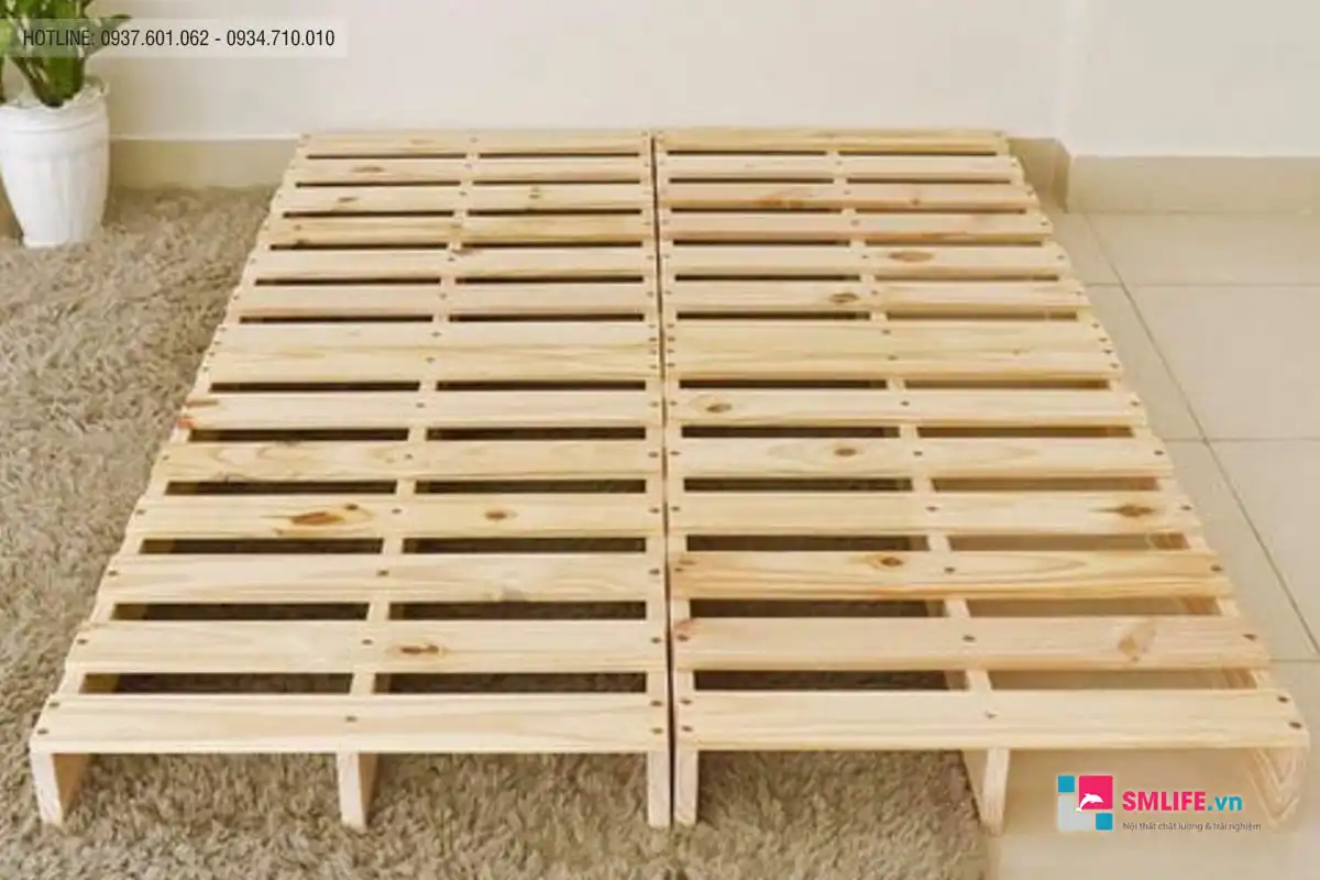 Sử dụng gỗ thông để làm khung giường | SMLIFE.vn