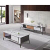Combo bàn sofa kệ tivi gỗ mặt kính cao cấp Trina Cahlan | SMLIFE.vn