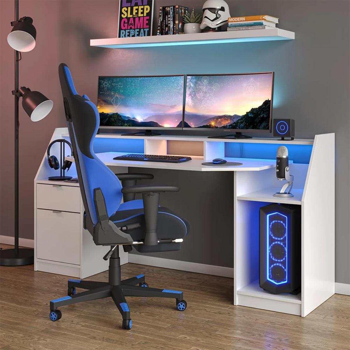 Ban choi game hien dai tien loi Demetria 10 Bàn chơi game hiện đại tiện lợi Demetria (10)