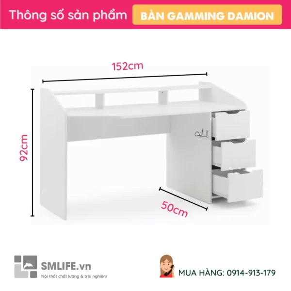 Bàn đa năng cho game thủ và streamer Damion (2)