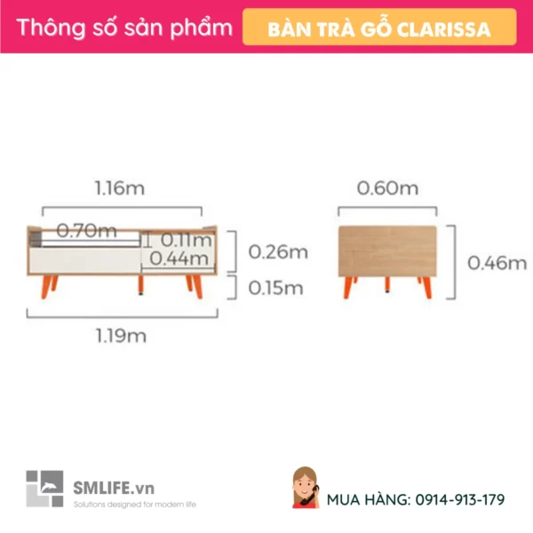 Ban sofa phong khach bang go cong nghiep Clarissa 2