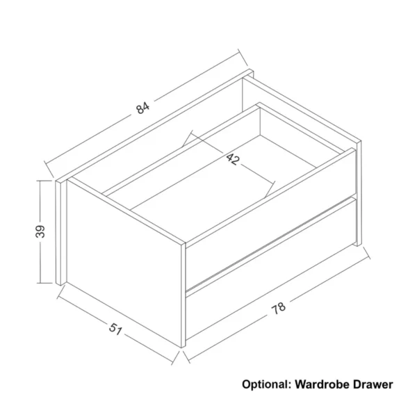 Tủ quần áo gỗ cánh kính cường lực Clover (4)