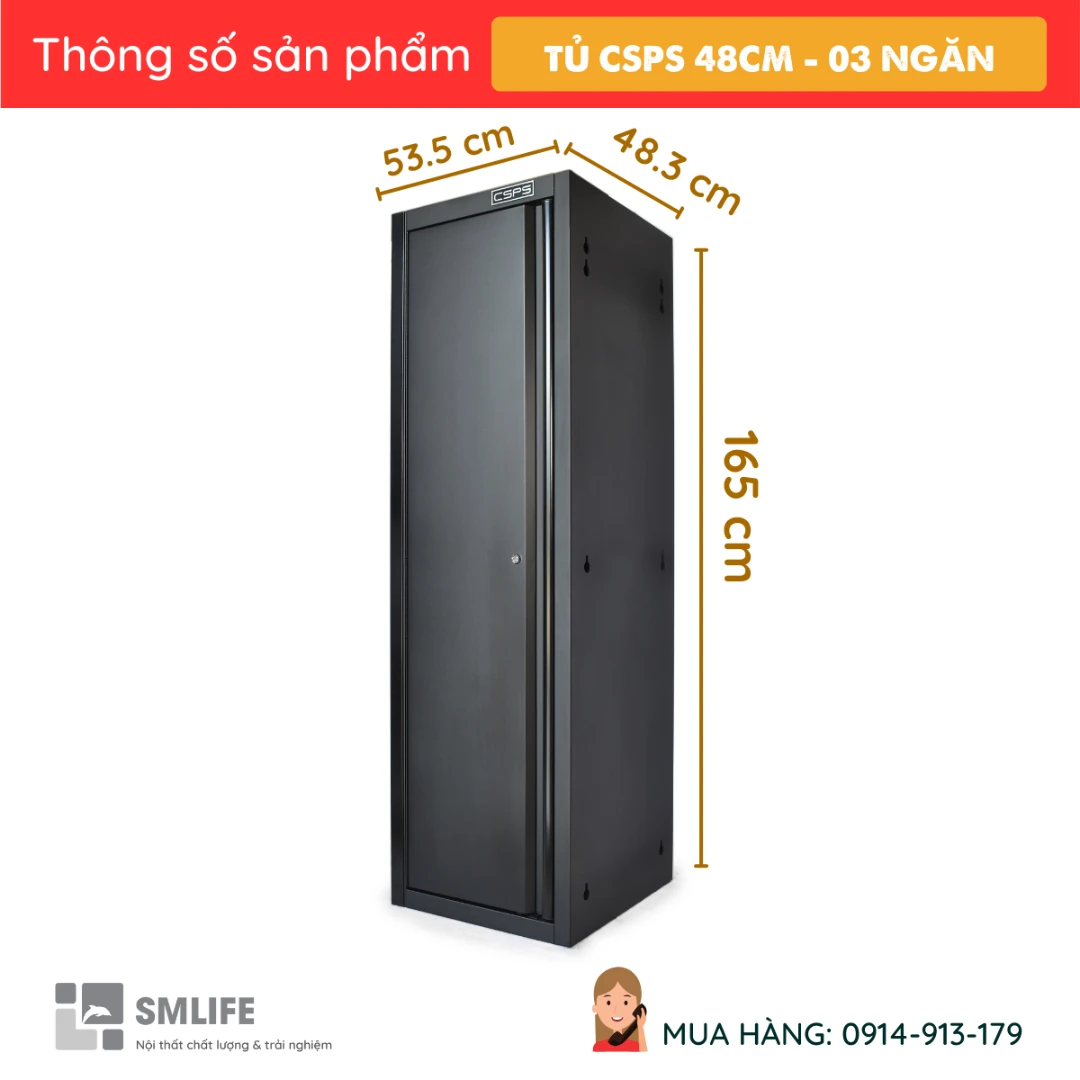 Tu dung do nghe CSPS 48cm 03 vach ngan