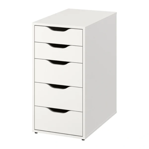 Bàn làm việc IKEA 1 tủ ngăn kéo chân thép tròn Desiree (6)