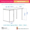 Bàn làm việc IKEA bằng gỗ MDF Dewitt (2)