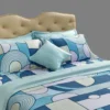 Bo Drap ga trai giuong hien dai Tencel Bong nhieu size DTB21x 2