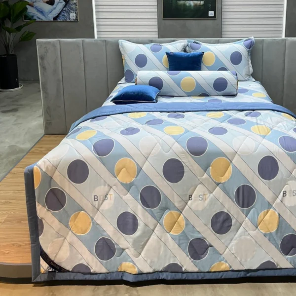 Bo Drap ga trai giuong hien dai Tencel Bong nhieu size DTB62 2