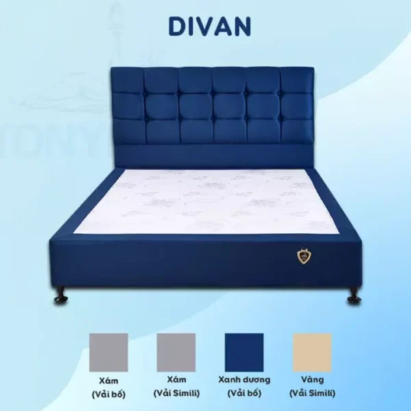 Giuong khach san boc vai hien dai nhieu size Divan R
