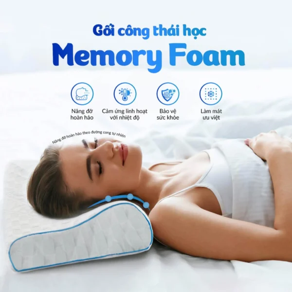 Goi nam Memory Foam MF 1