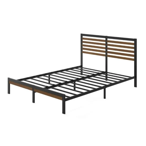 Giường khung sắt với thanh chắn bằng gỗ tre John (5)