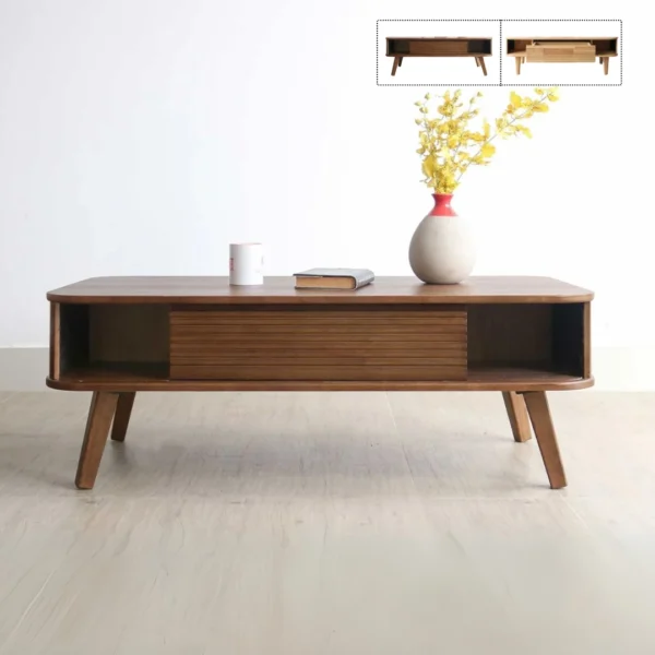 Bàn sofa gỗ tự nhiên Leon