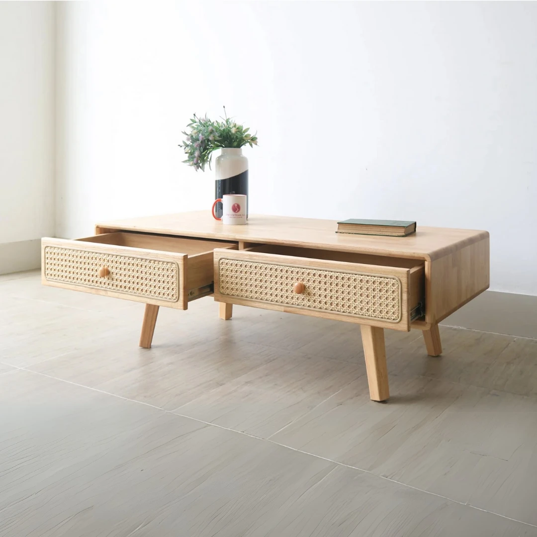 Ban sofa go tu nhien Minae 4 Ban sofa go tu nhien Minae 4