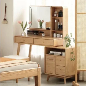 Bàn trang điểm gỗ tự nhiên Minae
