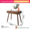 Bàn trang điểm gỗ tự nhiên Noras (2)
