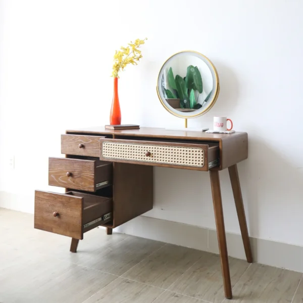 Bàn trang điểm gỗ tự nhiên Renas (3)