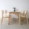Bộ bàn ăn 4 ghế gỗ tự nhiên Minae